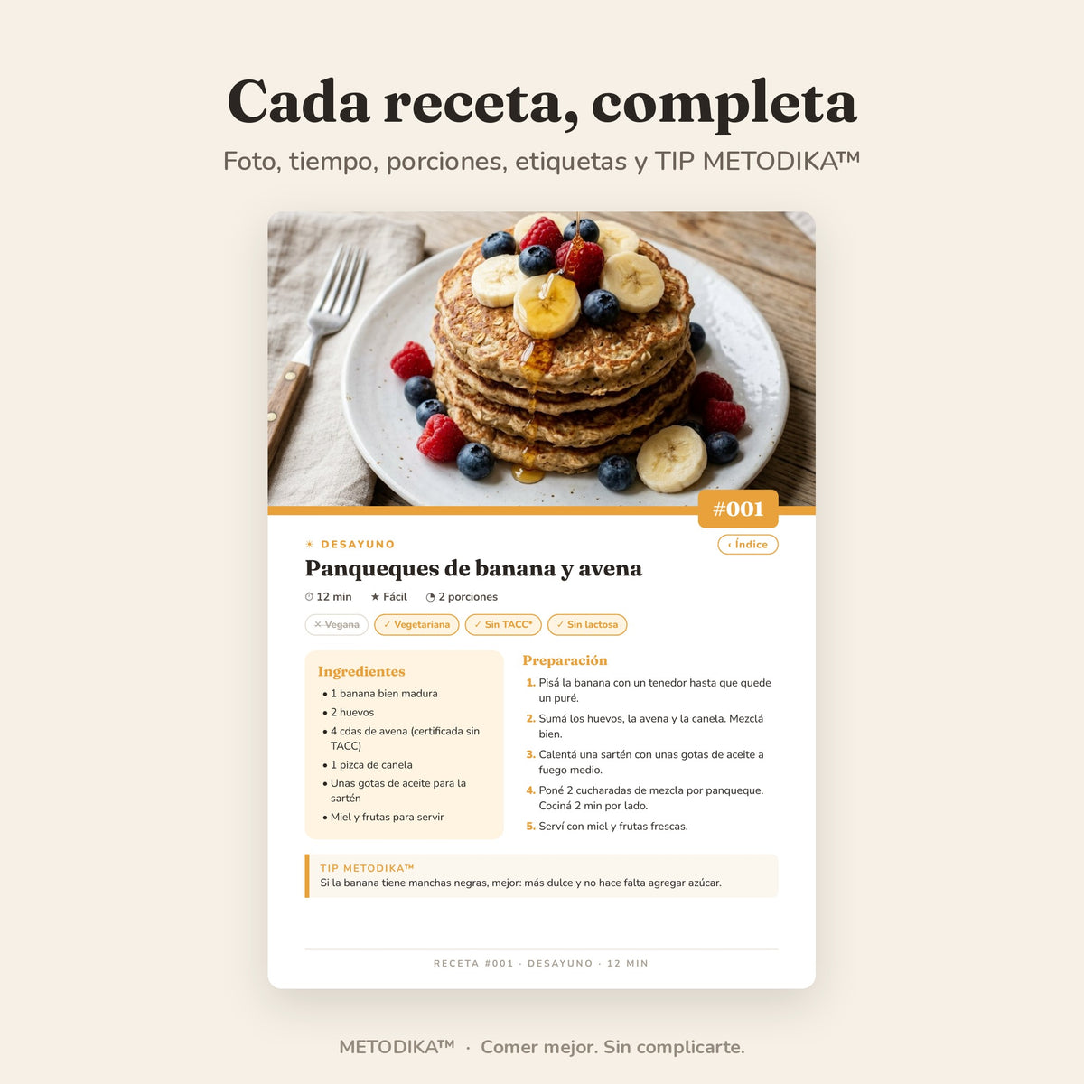 METODIKA™ — Recetario digital + Bonus