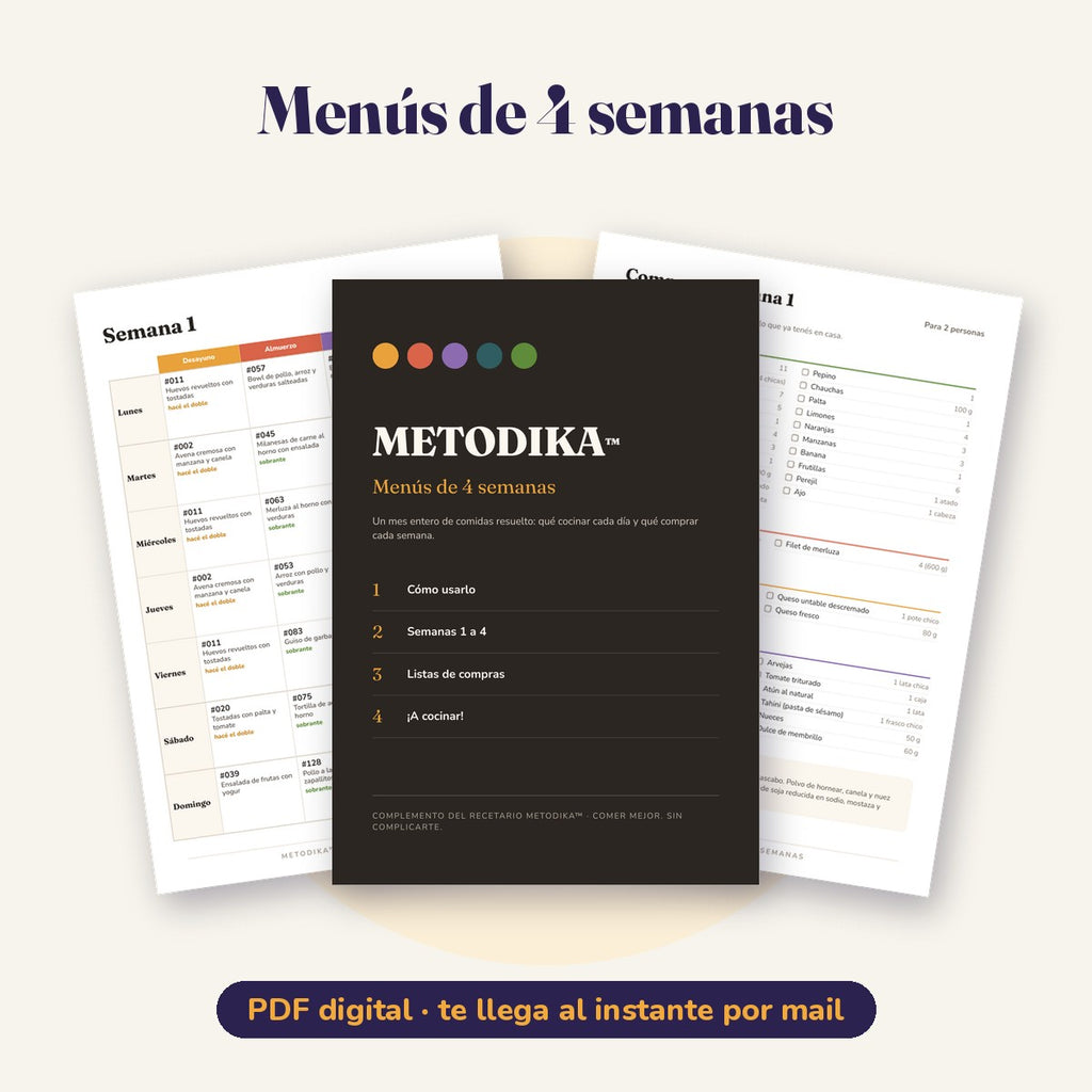 Menús de 4 semanas