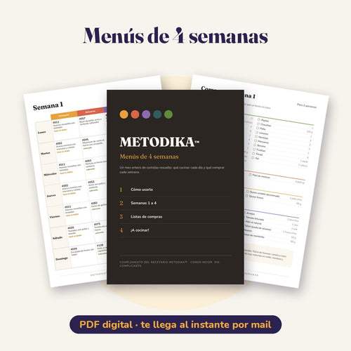 Menús de 4 semanas