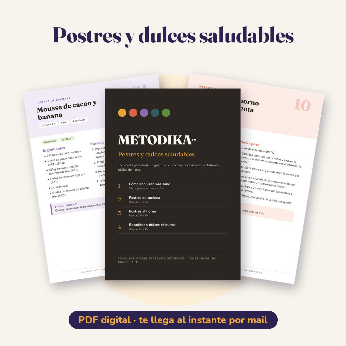 Postres y dulces saludables