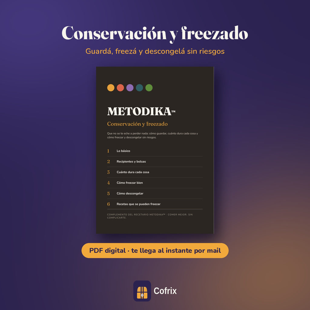 Conservación y freezado