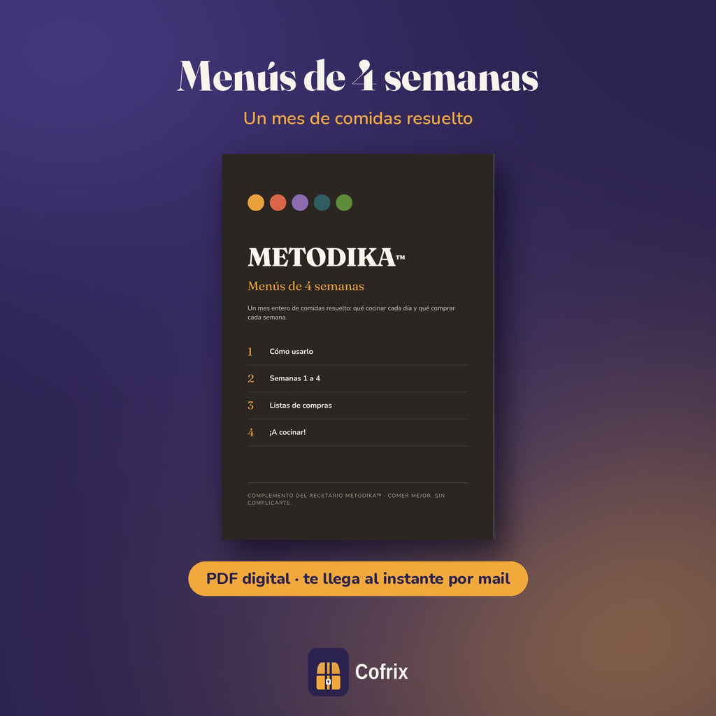 Menús de 4 semanas